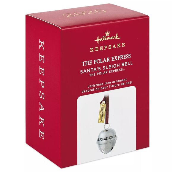 New! Polar Express Santa's Sleigh Bell 2020 Hallmark Keepsake Christmas Ornament - Picture 1 of 5